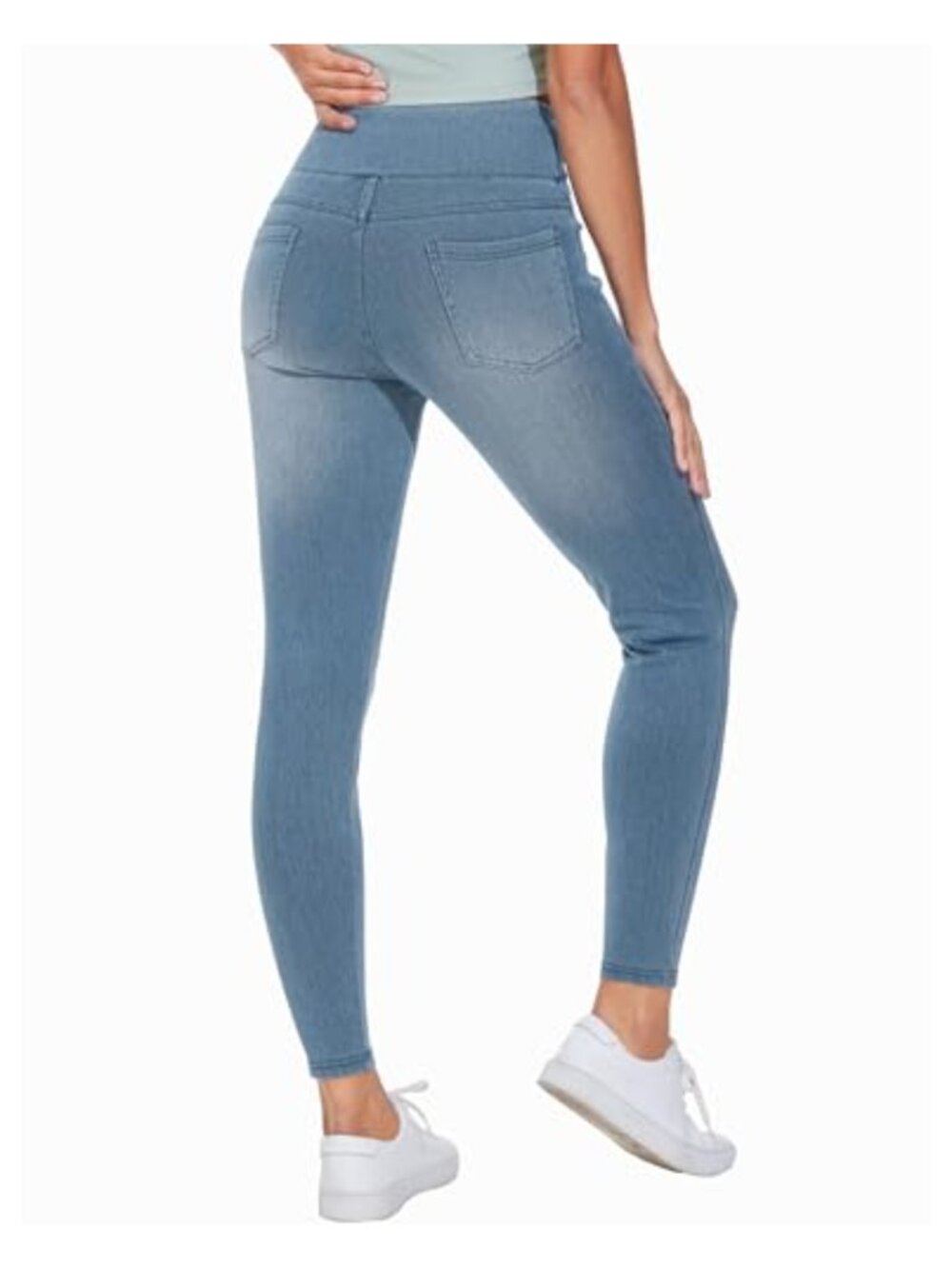 Women's High Waisted Jeggings Tummy Control Stretch Skinny Jeans